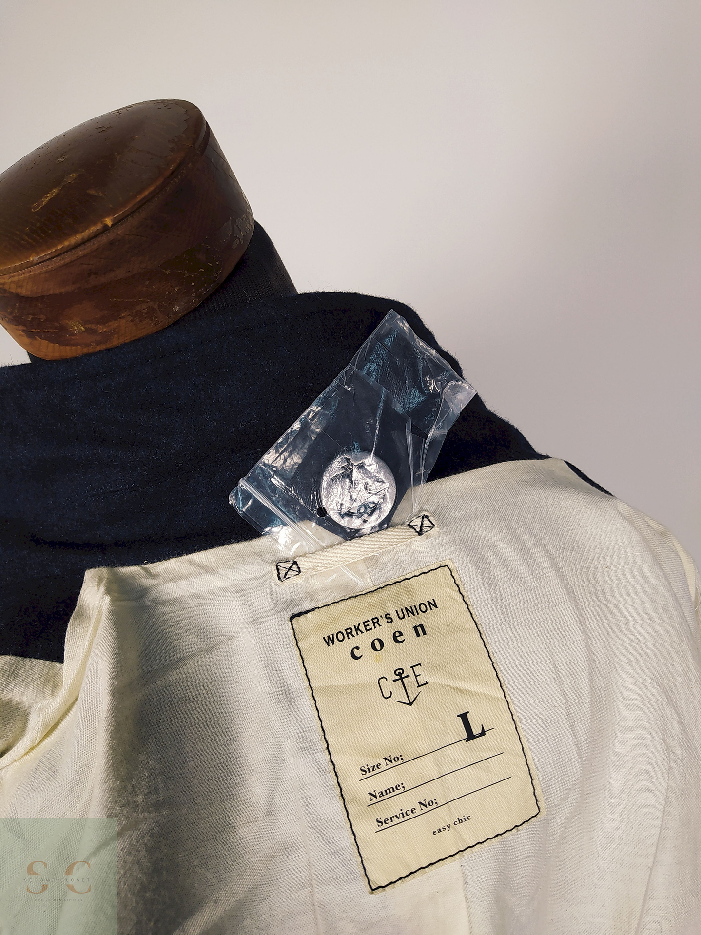 Abrigo Marinero hombre Azul Talla SM Worker Union - AP166 4