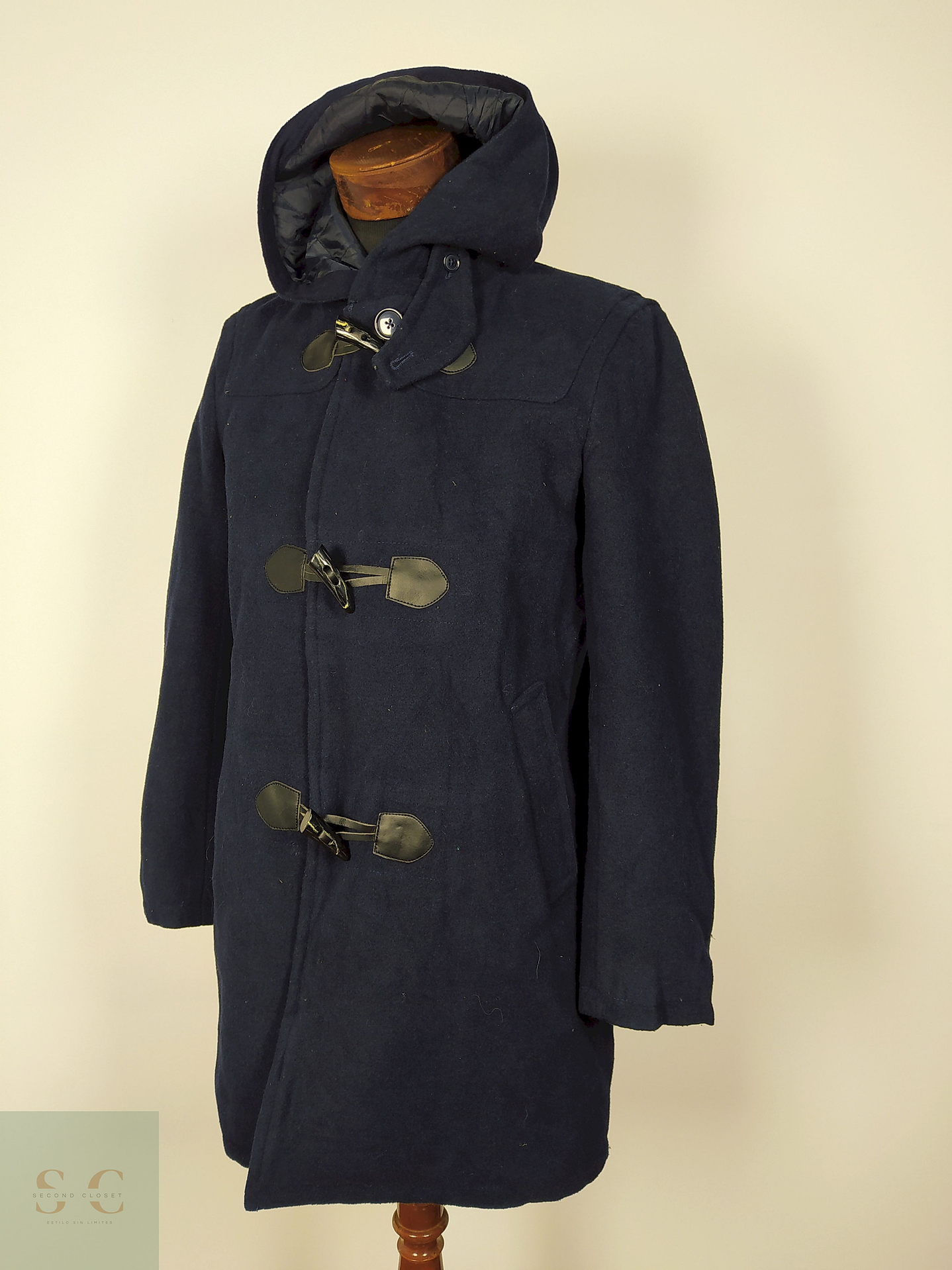 Abrigo Montgomery lana hombre Azul Talla S Seven Days Sunday - AP181 1