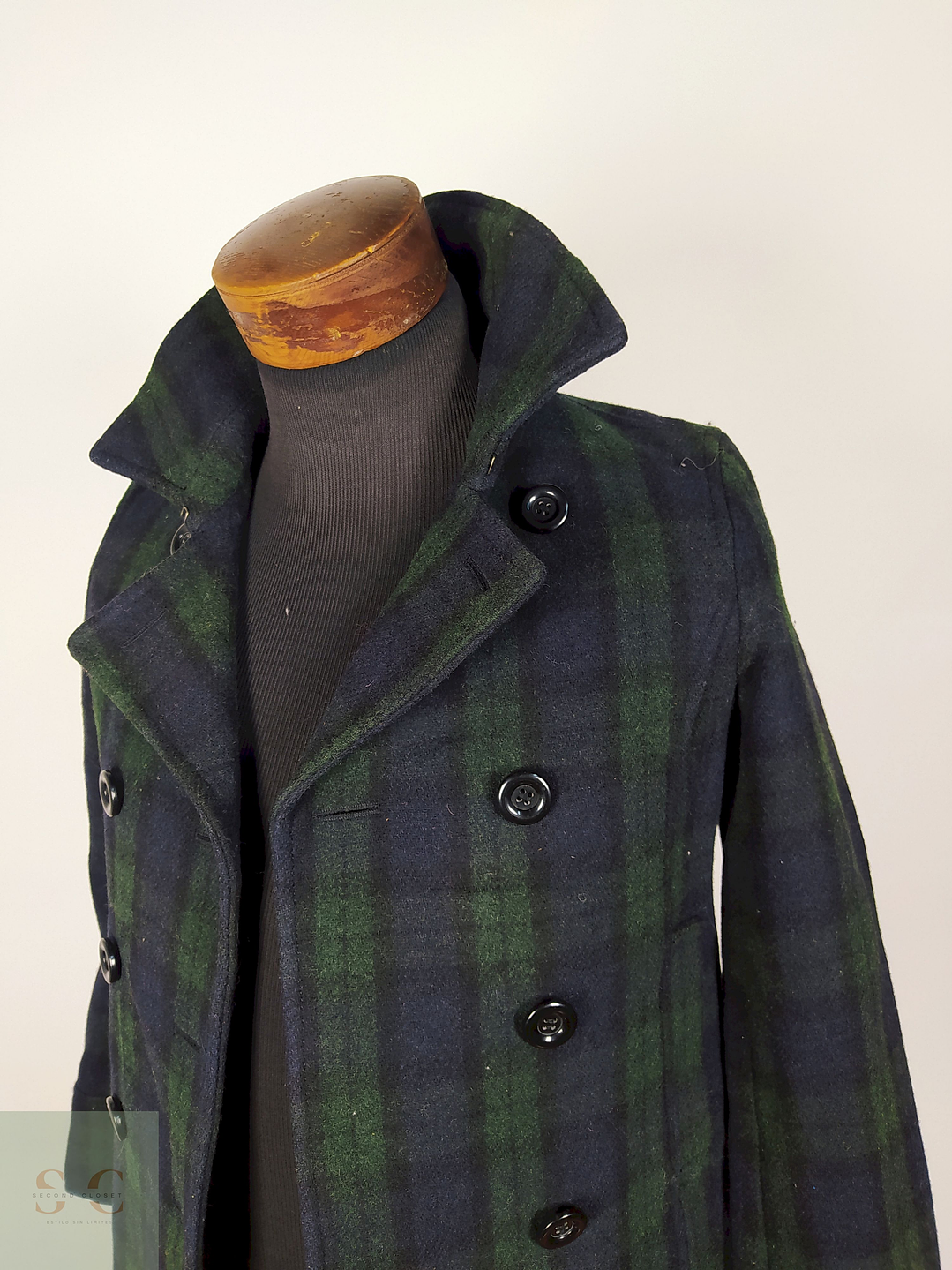 Abrigo Marinero Verde TALLA S mujer Natural Beauty - AP177 2