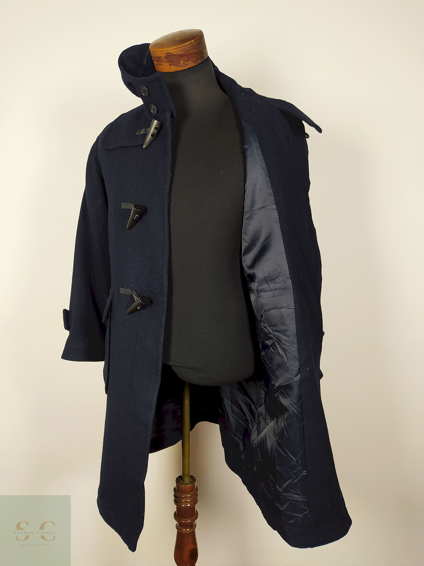 Abrigo Montgomery lana hombre Azul Talla ML - AP174 3