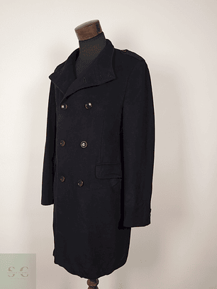 Abrigo marinero lana largo hombre premium Negro Talla M JODHPUR - AP182