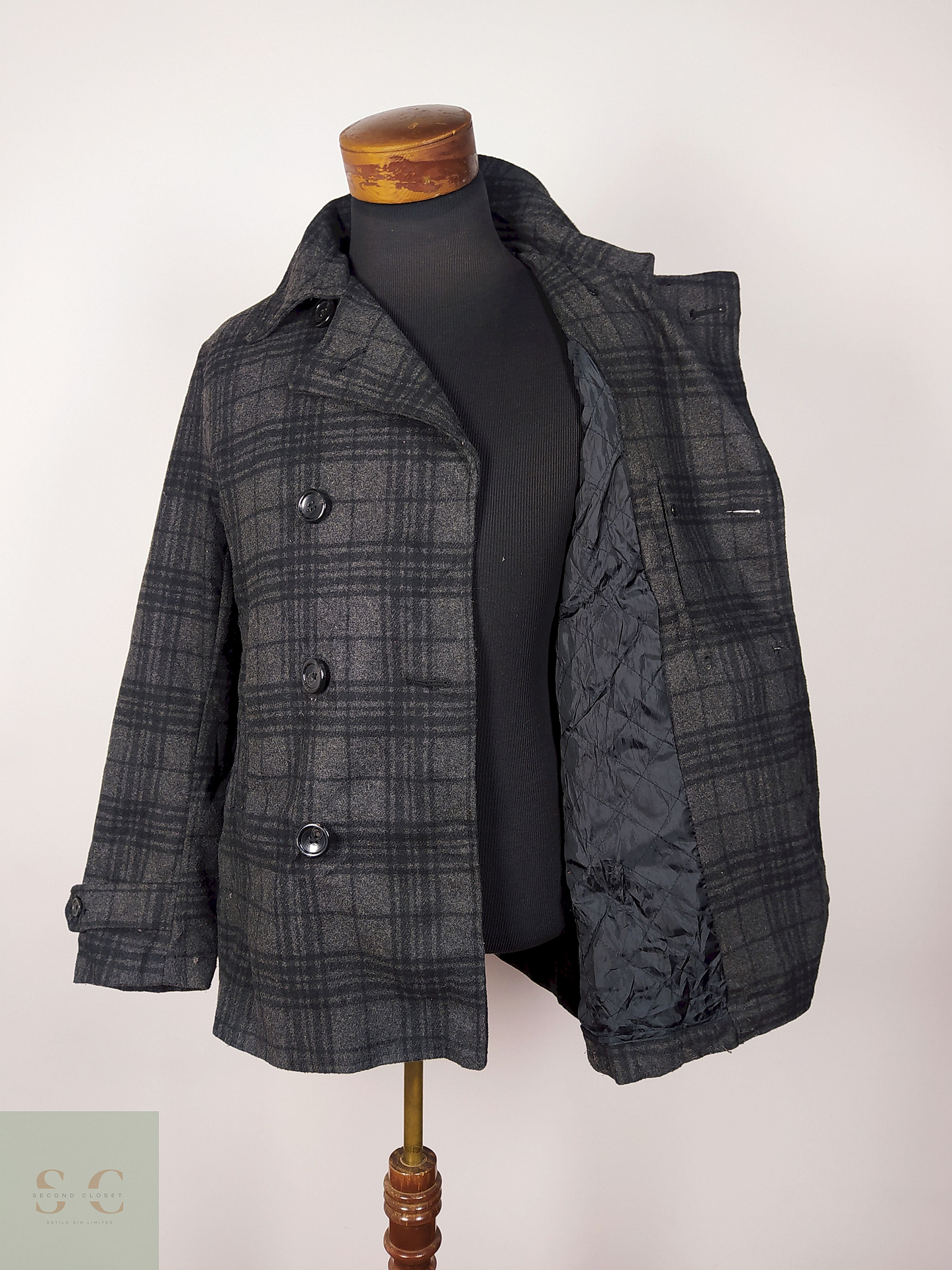 Abrigo Marinero Plomo Talla ML  GU - AP176 3