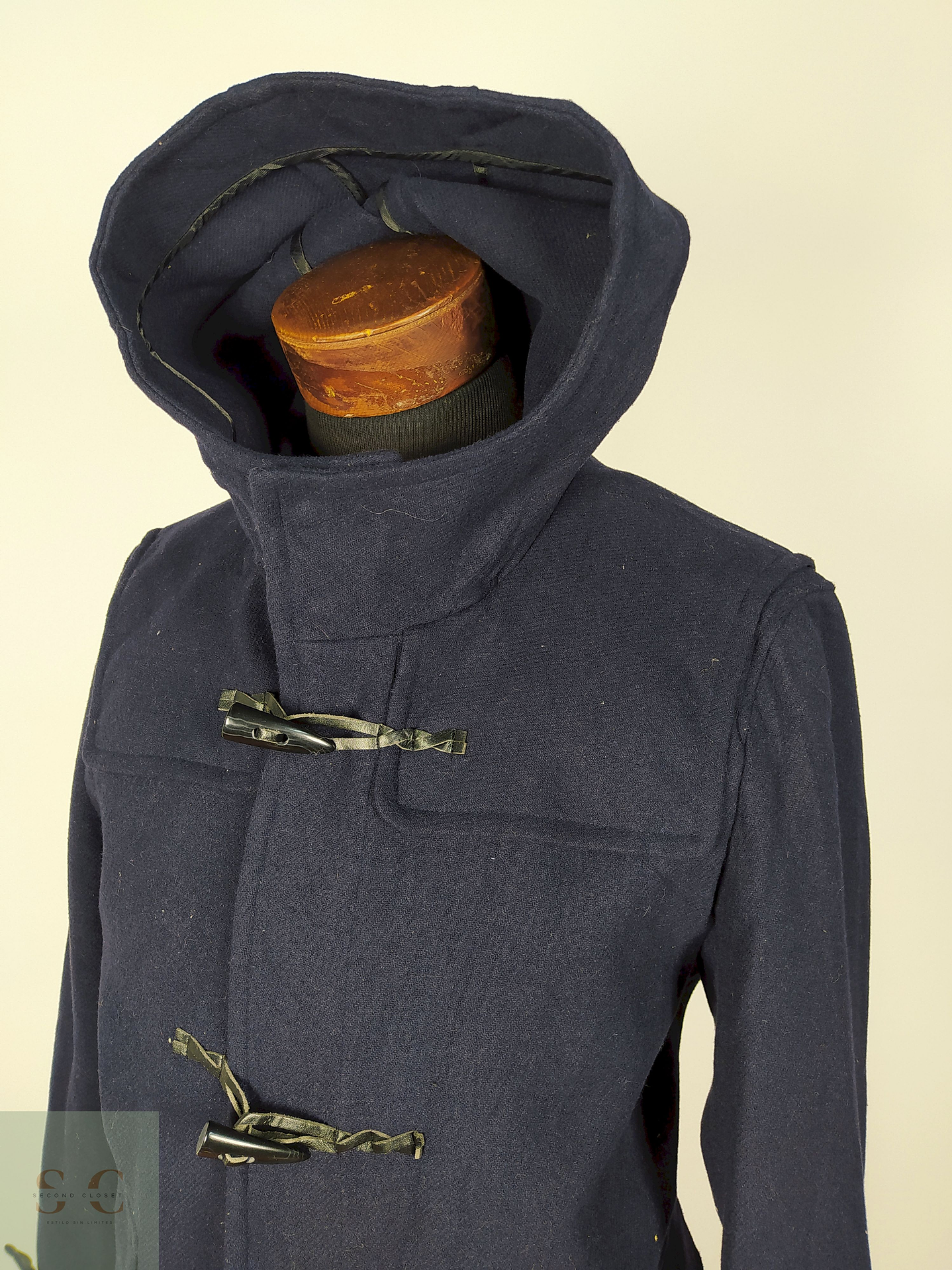 Abrigo Montgomery lana hombre Azul Oscuro Talla M GU - AP185 2