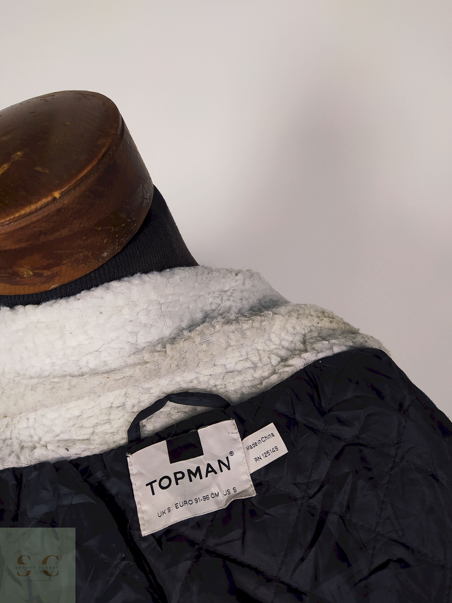 Abrigo lana hombre Chaqueta Azul Talla S Topman - AP173 4