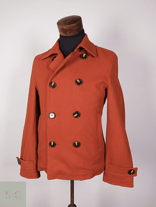Abrigo Marinero lana hombre Naranja Talla XS W W Gallery - AP195