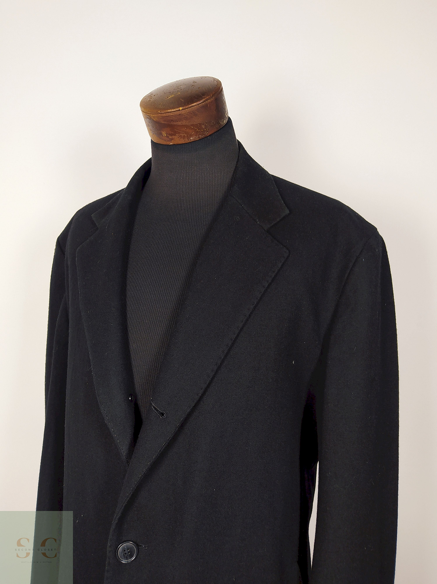 Abrigo largo lana hombre Negro Talla XXL STEVE-KETELL - AP187 2