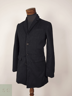 Abrigo lana hombre Negro Talla S Steel Brown - AP200