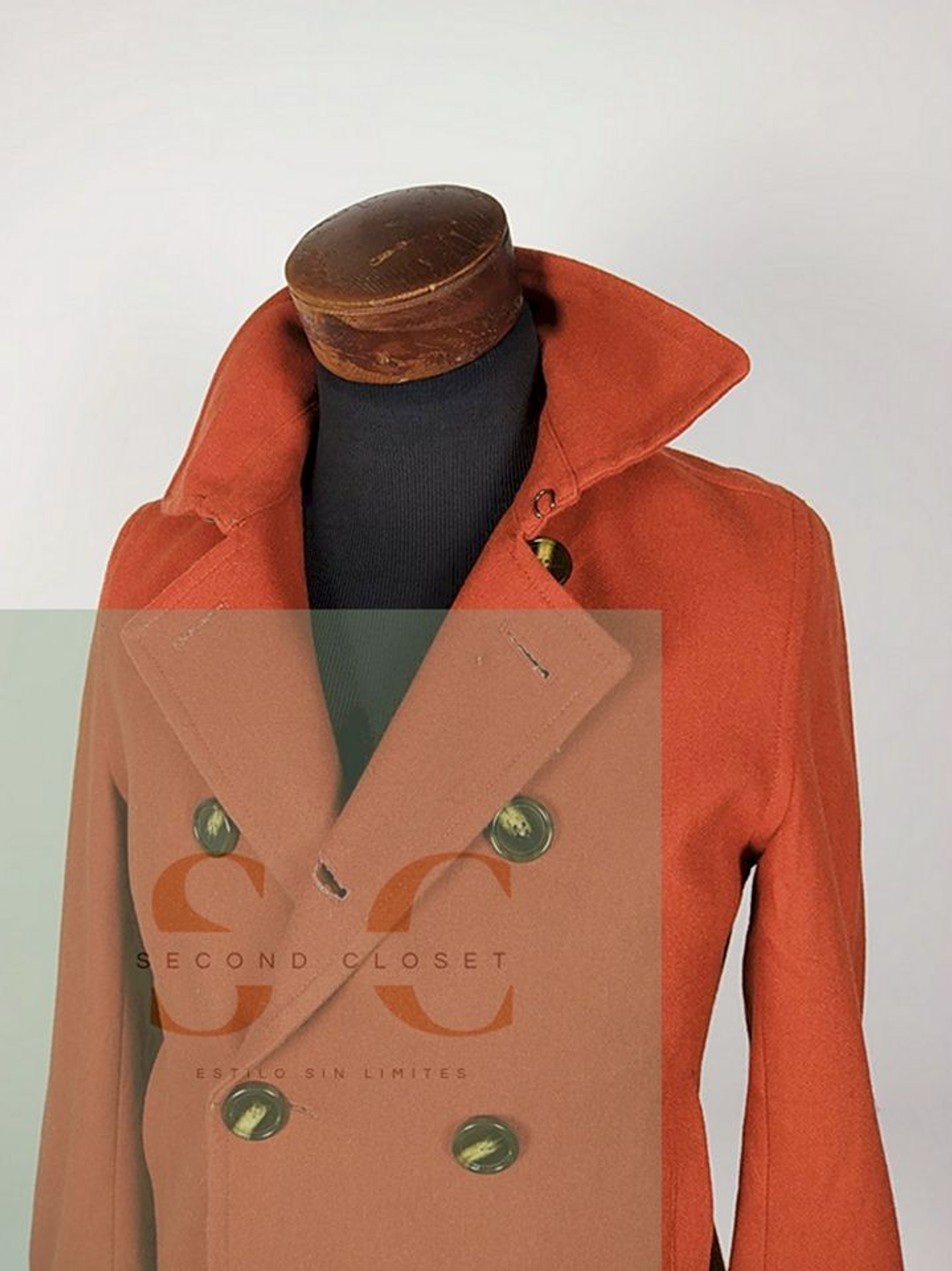 Abrigo Marinero lana hombre Naranja Talla XS W W Gallery - AP195 2