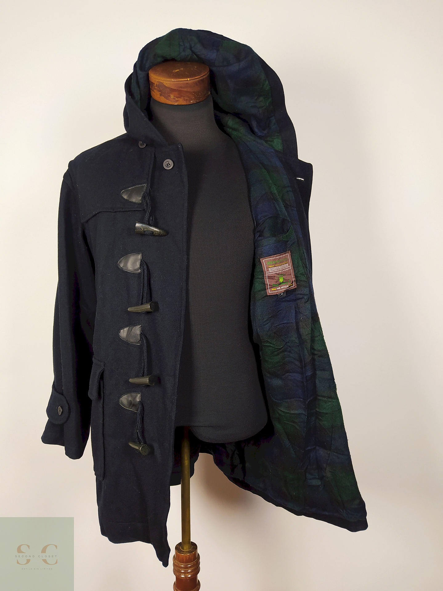 Abrigo Montgomery lana hombre Azul Talla LXL NOS - AP189 3