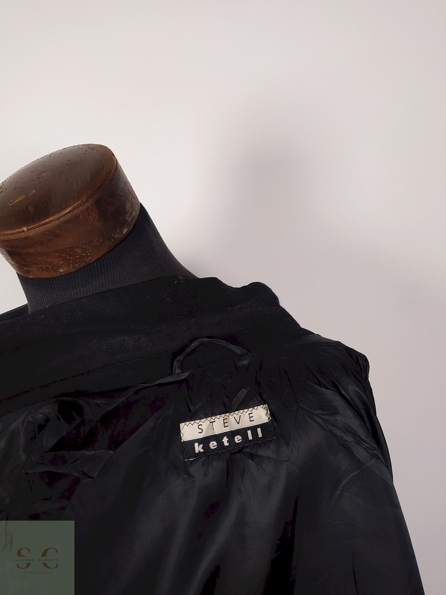 Abrigo largo lana hombre Negro Talla XXL STEVE-KETELL - AP187 4