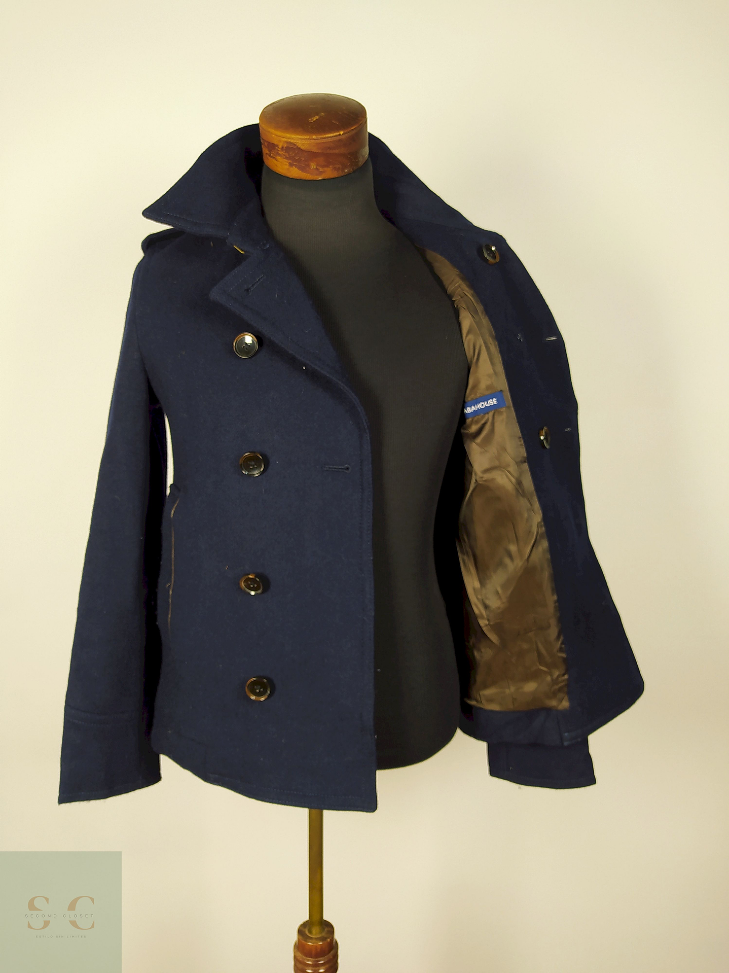 Abrigo Marinero lana Azul Talla XS Abahouse - AP196 3