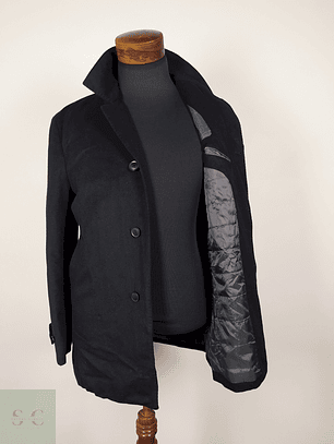 Abrigo elegante hombre lana y cashmere NEGRO Talla M RESTRICT - AP108