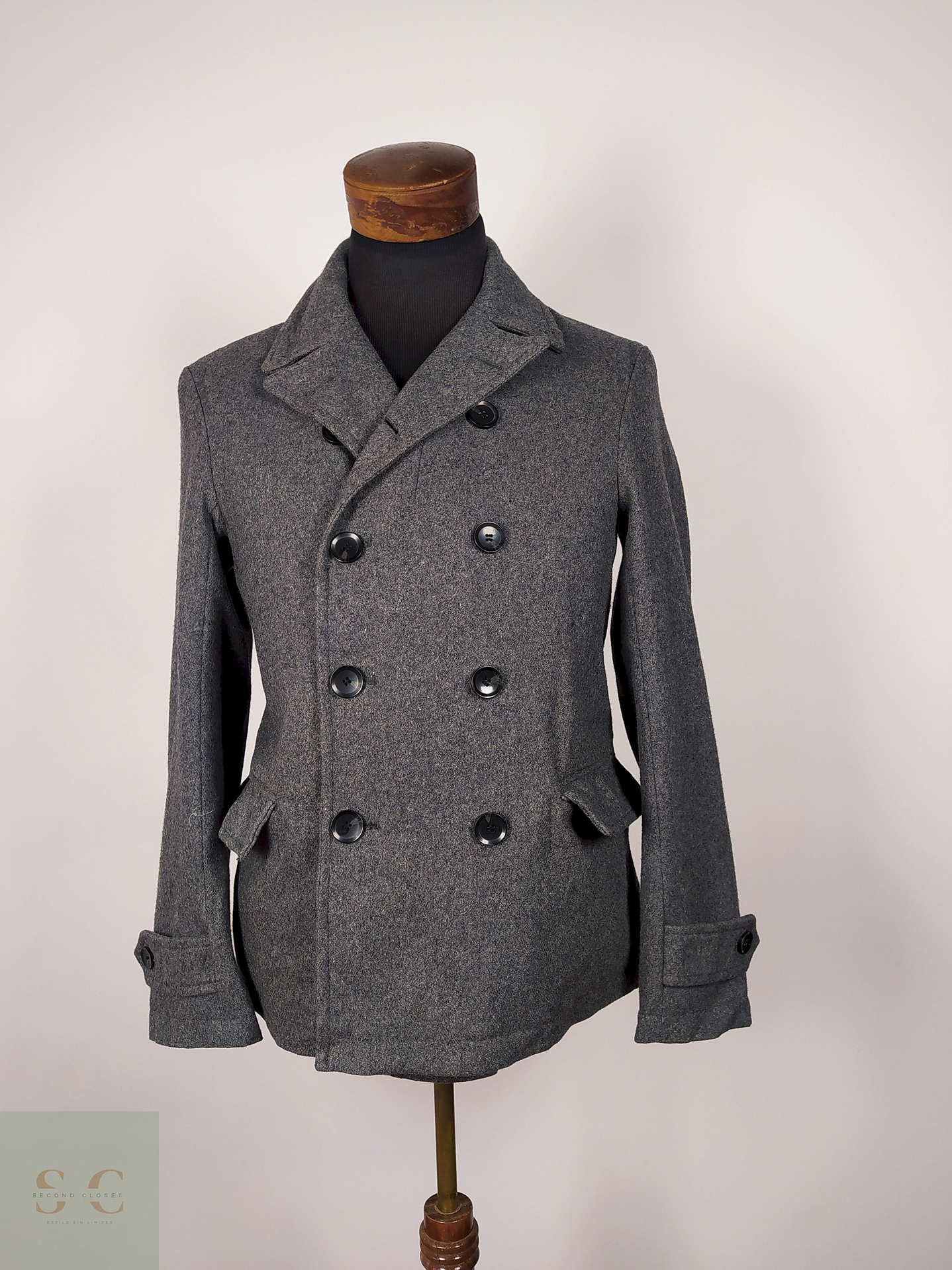 Abrigo Marinero lana hombre Plomo TALLA S - AP338 1