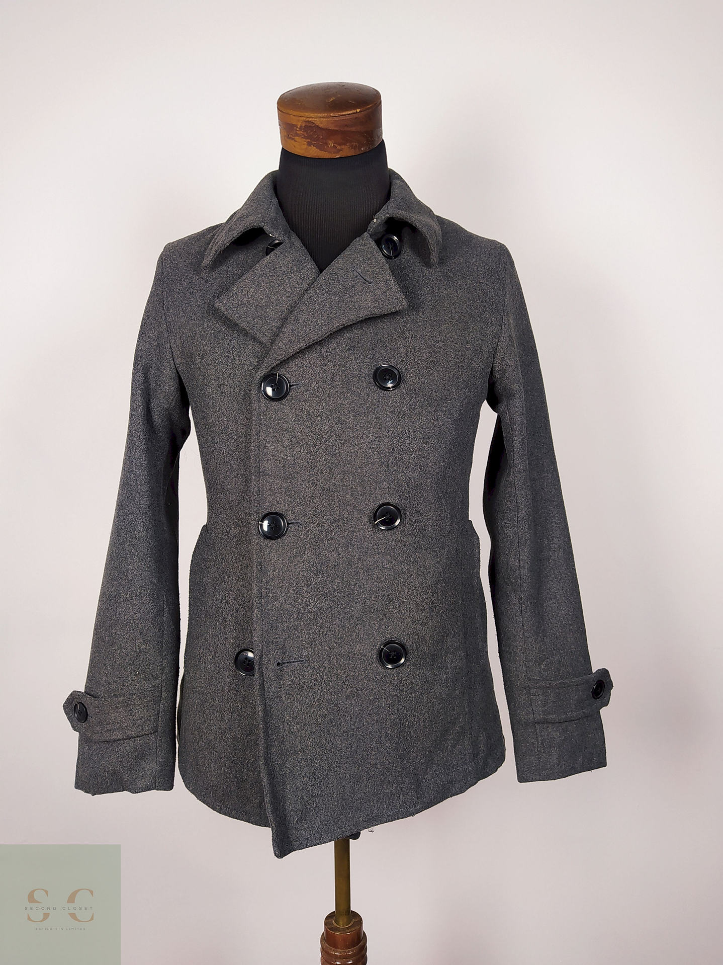 Abrigo Marinero lana hombre premium Plomo TALLA XS CONFIRM - AP340 1