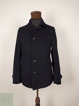 Abrigo lana hombre premium negro TALLA S TAKAIQ - AP292