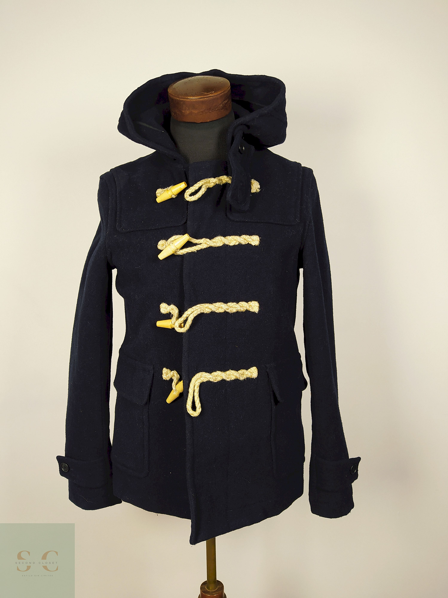 Abrigo Montgomery lana hombre premium AZUL Talla S MONTGOMERY - AP295 1