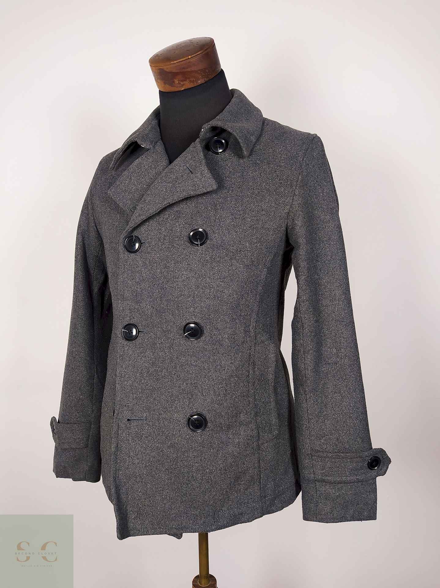 Abrigo Marinero lana hombre premium Plomo TALLA XS CONFIRM - AP340 2