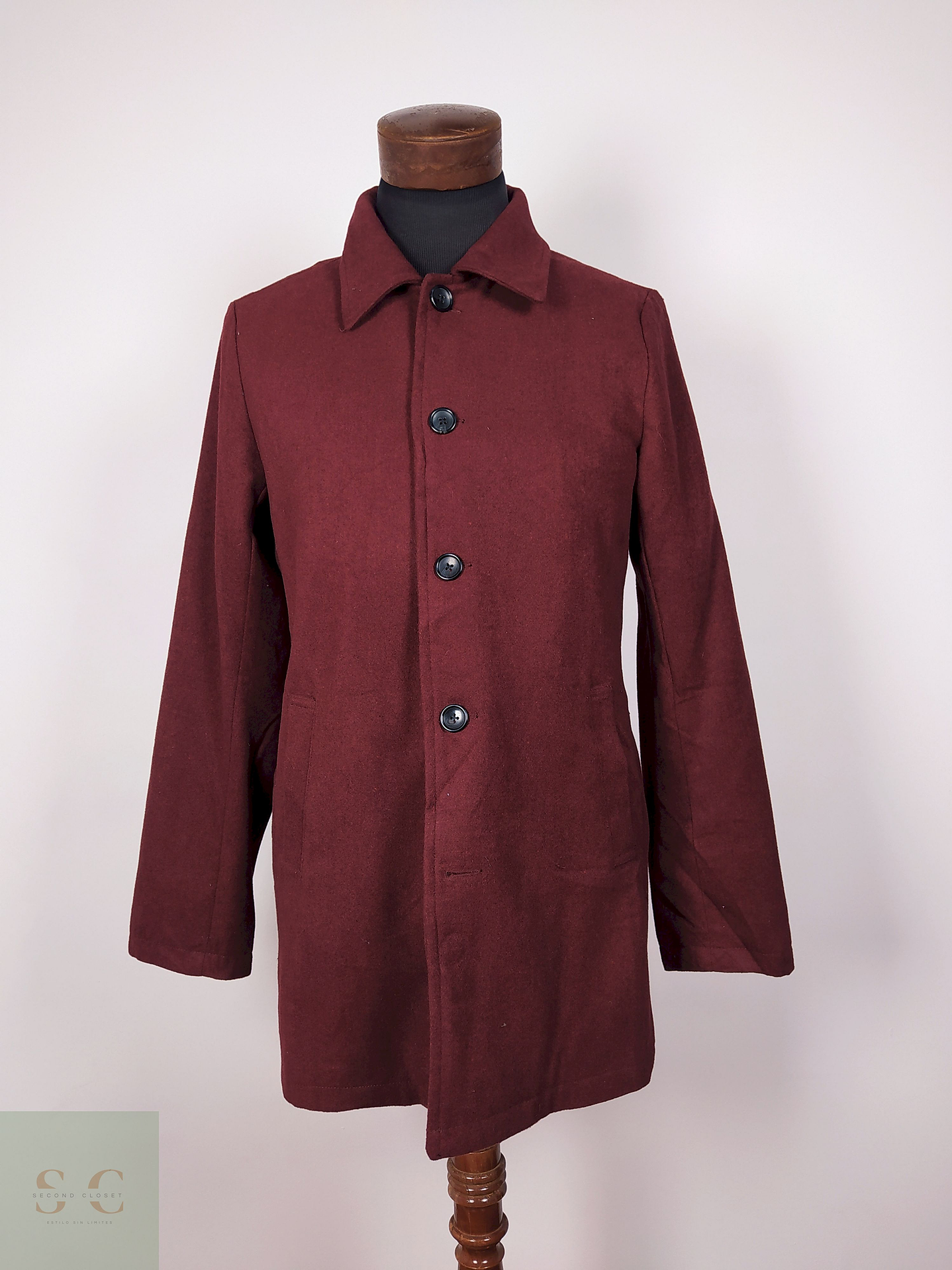 Abrigo semi formal hombre Burdeos TALLA M CORISCO - AP298 1