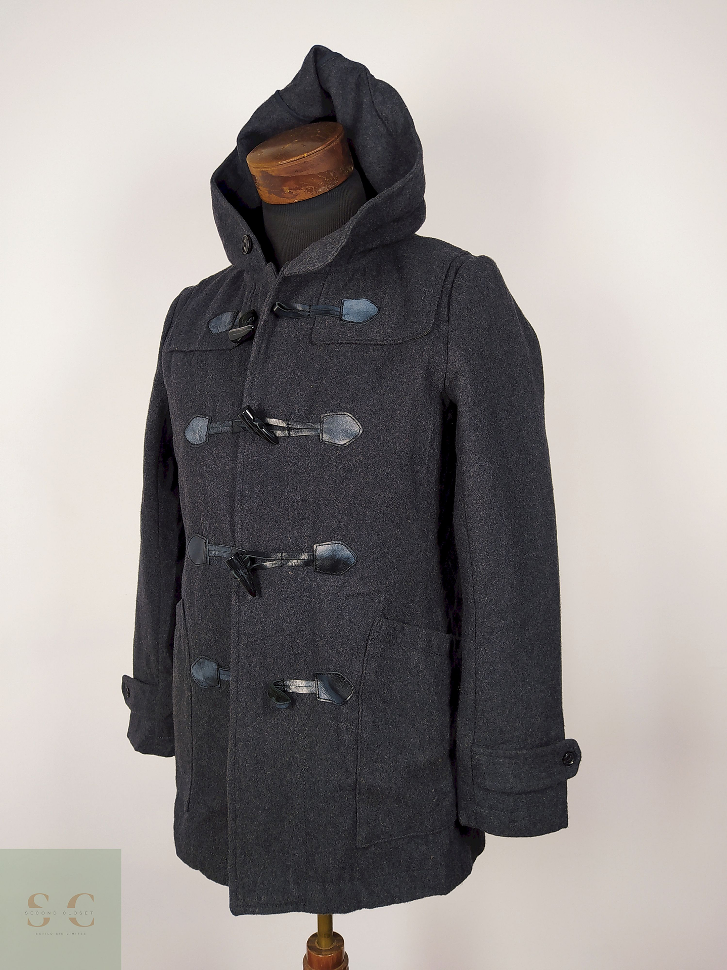 Abrigo mujer Montgomery lana premium Plomo TALLA SM Nicole - AP341 2