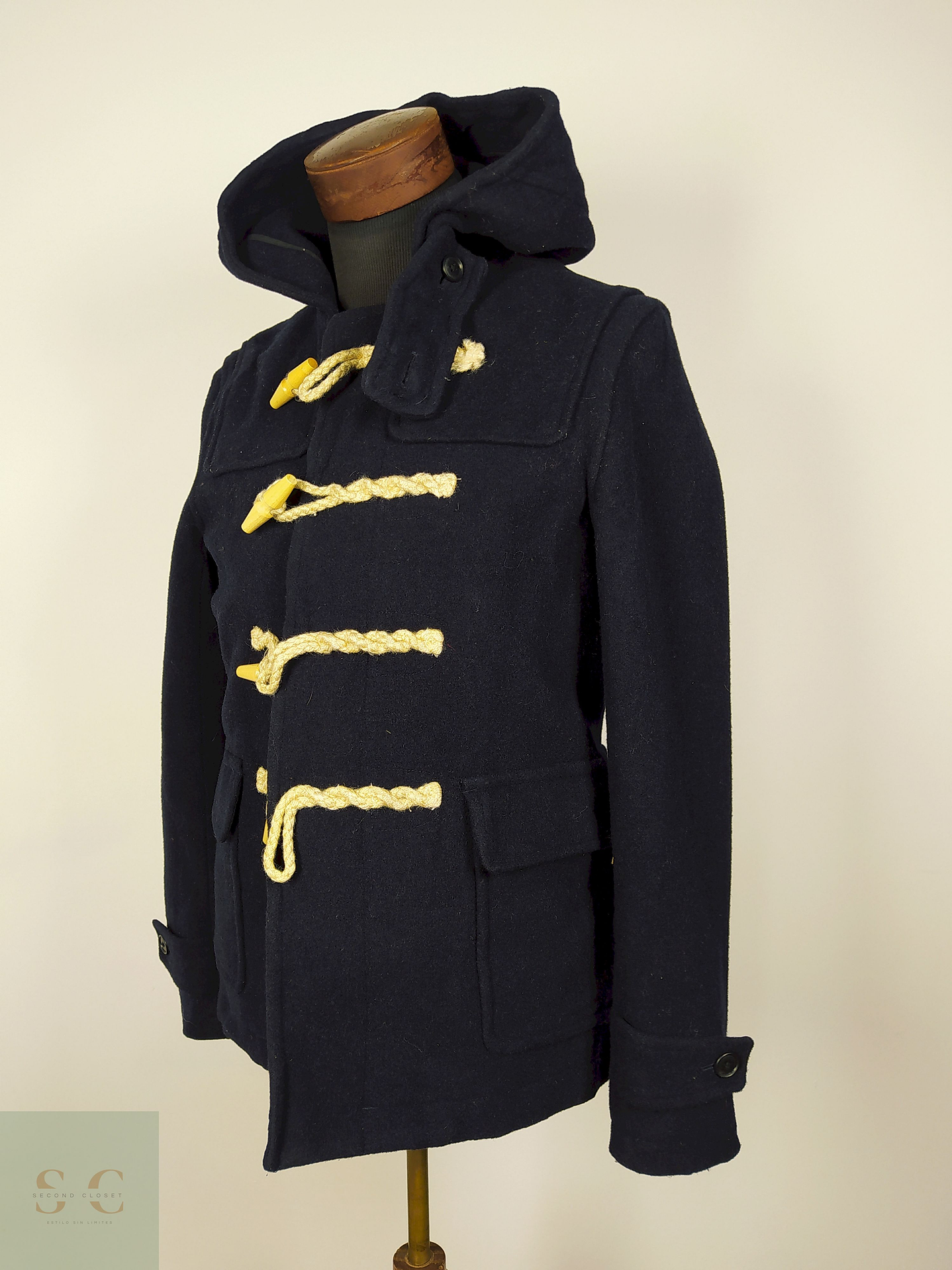 Abrigo Montgomery lana hombre premium AZUL Talla S MONTGOMERY - AP295 2