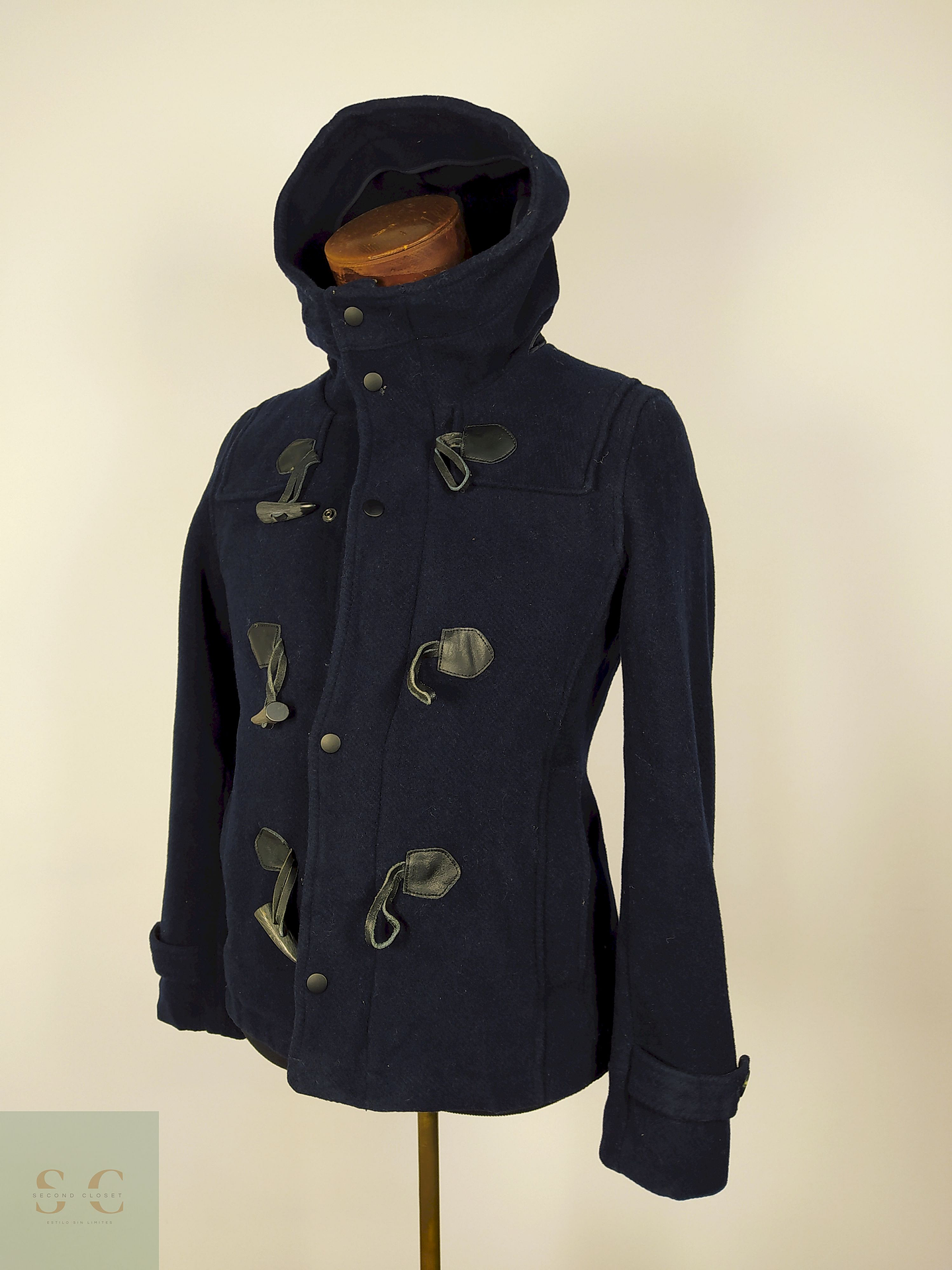 Abrigo Montgomery lana hombre premium Azul TALLA XS Haré - AP344 2