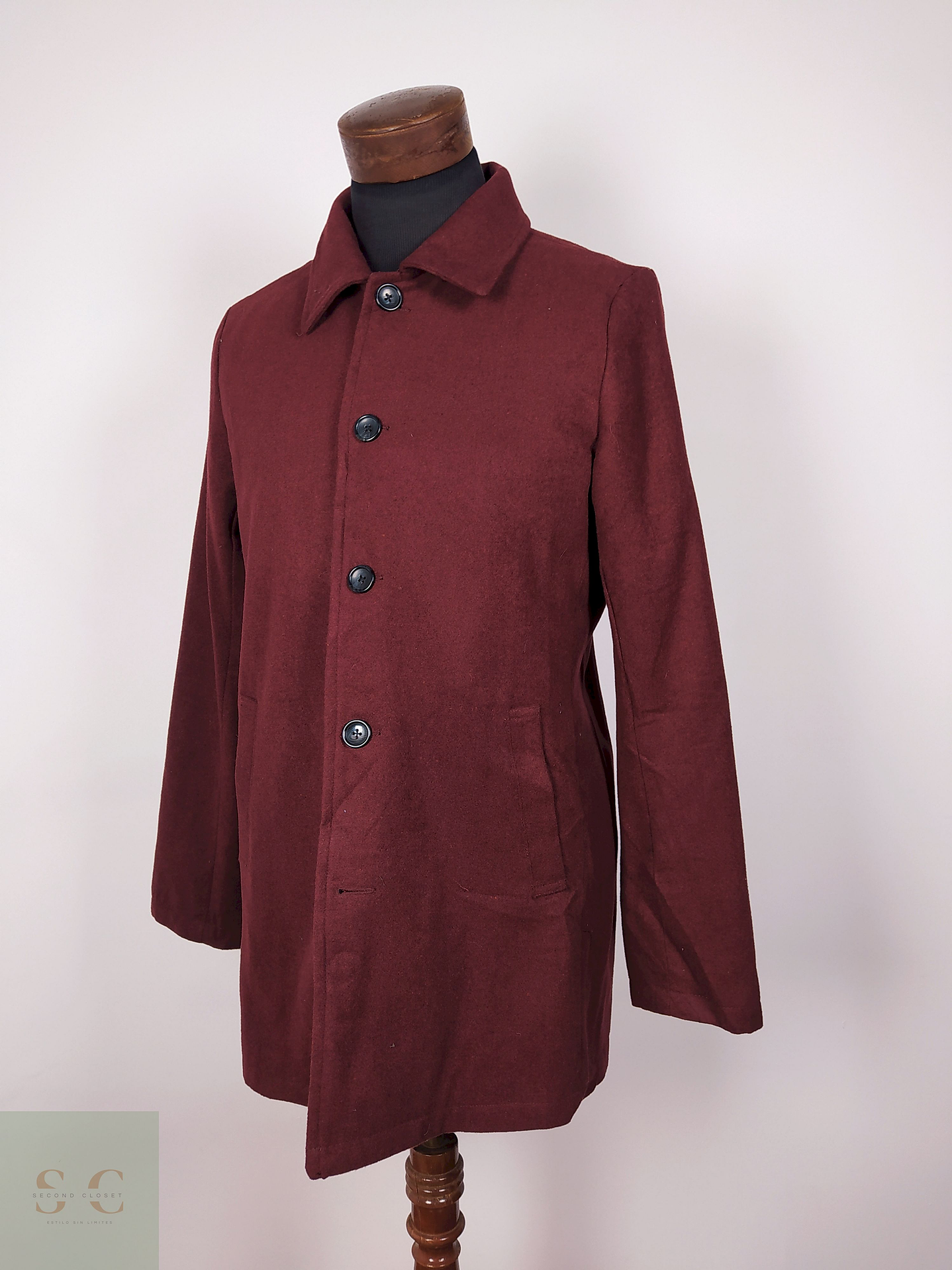 Abrigo semi formal hombre Burdeos TALLA M CORISCO - AP298 2