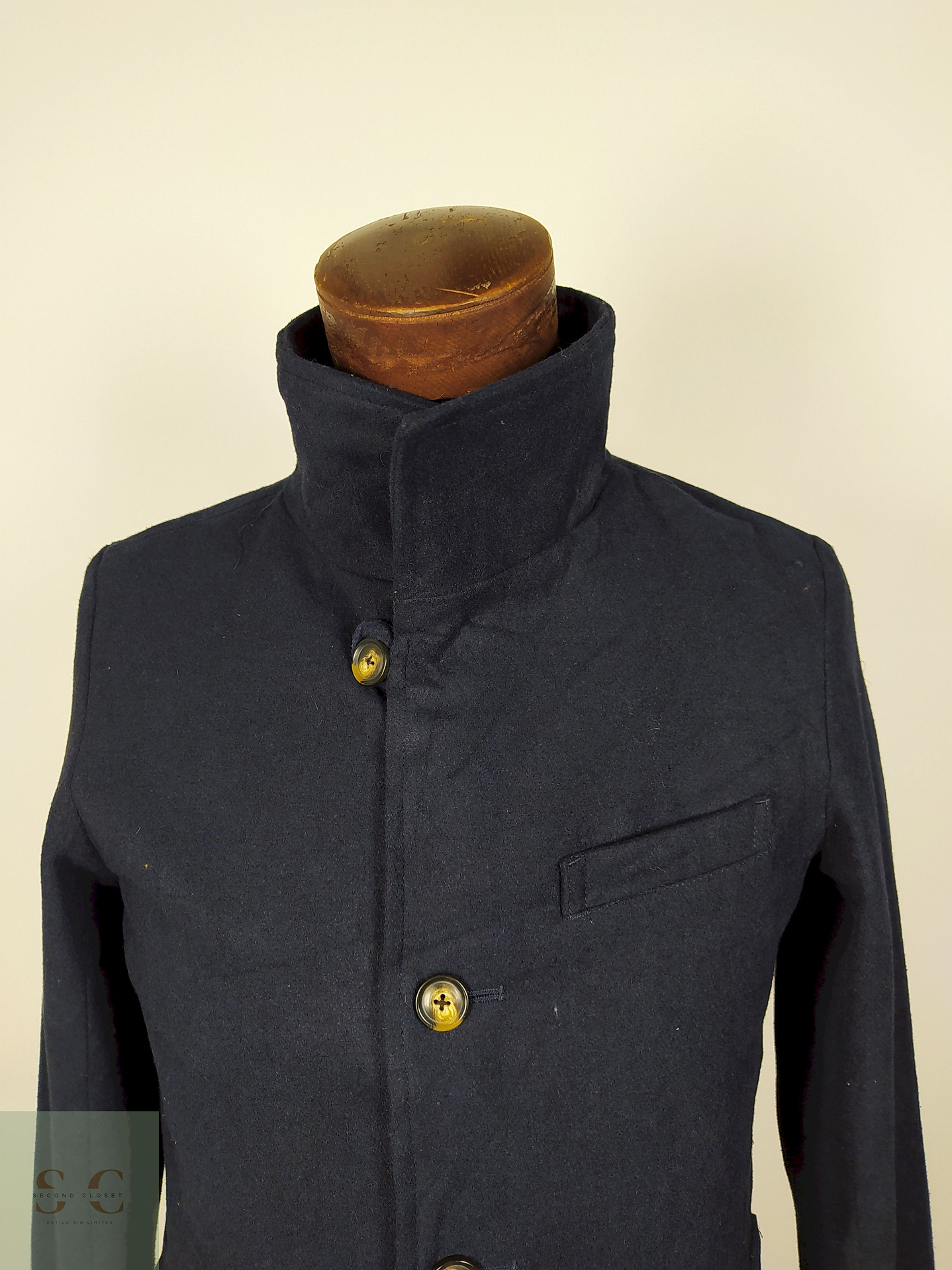 Abrigo hombre moderno azul juvenil TALLA XS Beno Exclusive Label - AP291 3