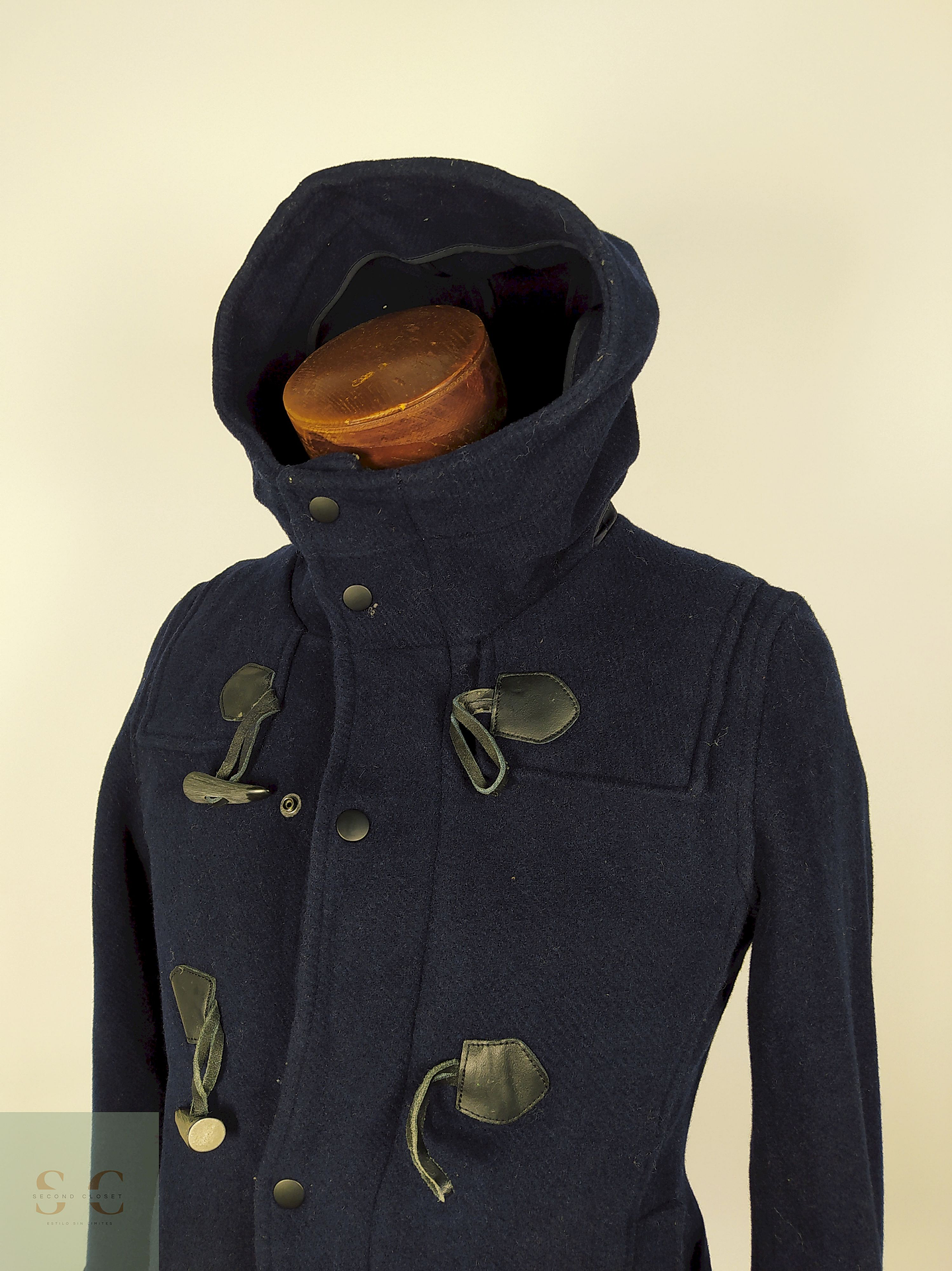 Abrigo Montgomery lana hombre premium Azul TALLA XS Haré - AP344 3