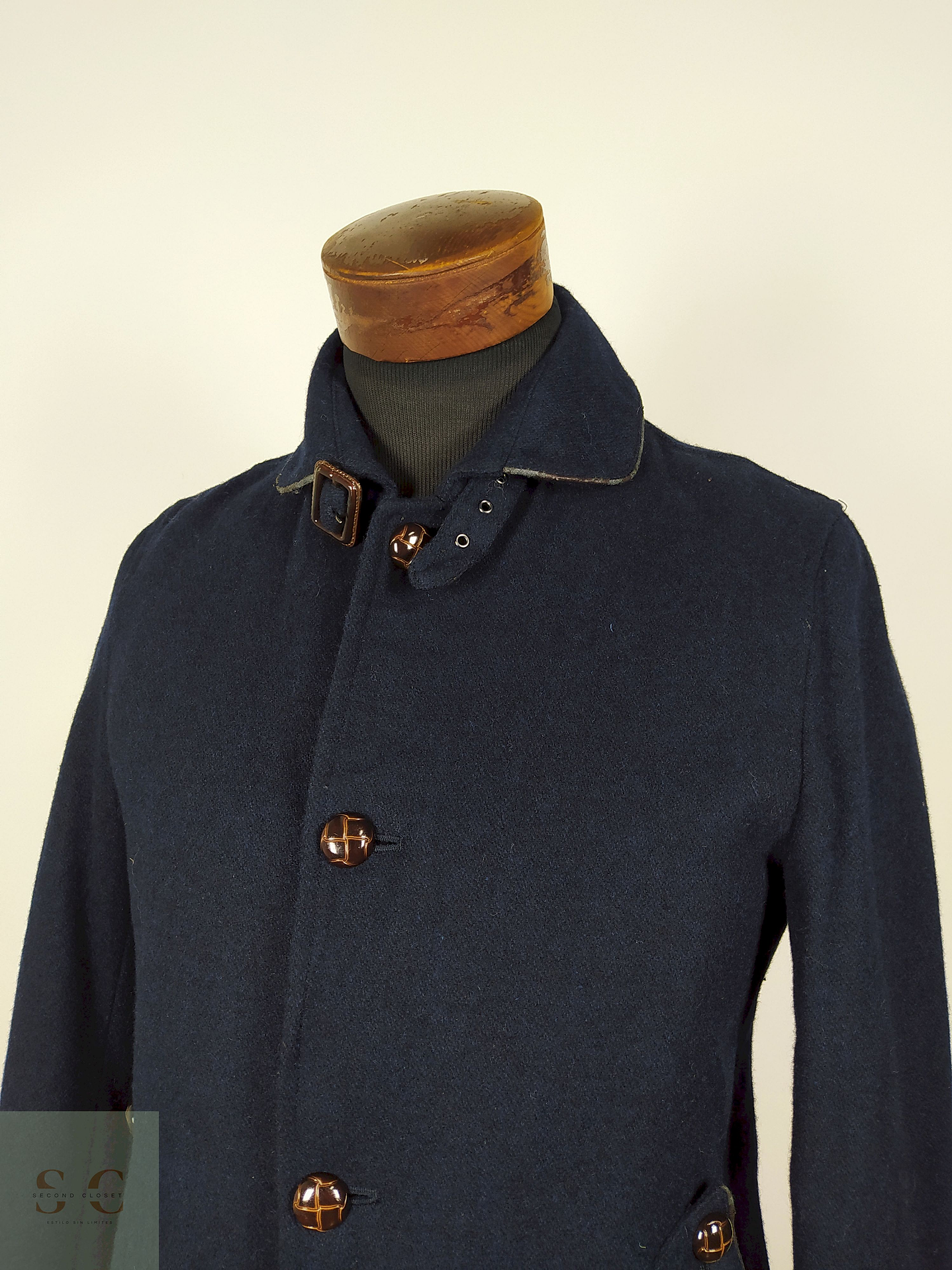 Abrigo lana hombre premium Azul TALLA XS Men's Melrose - AP248 3