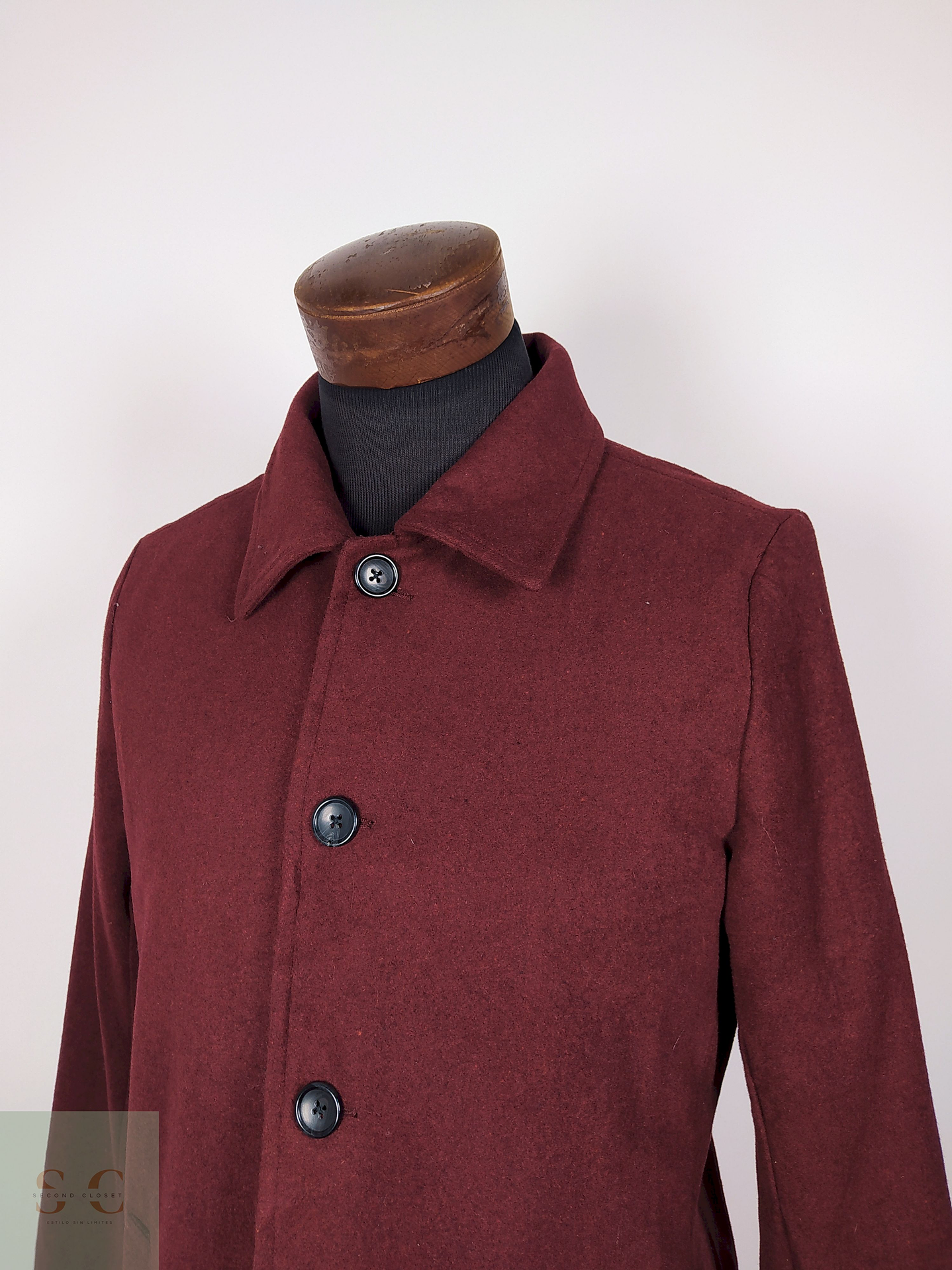 Abrigo semi formal hombre Burdeos TALLA M CORISCO - AP298 3