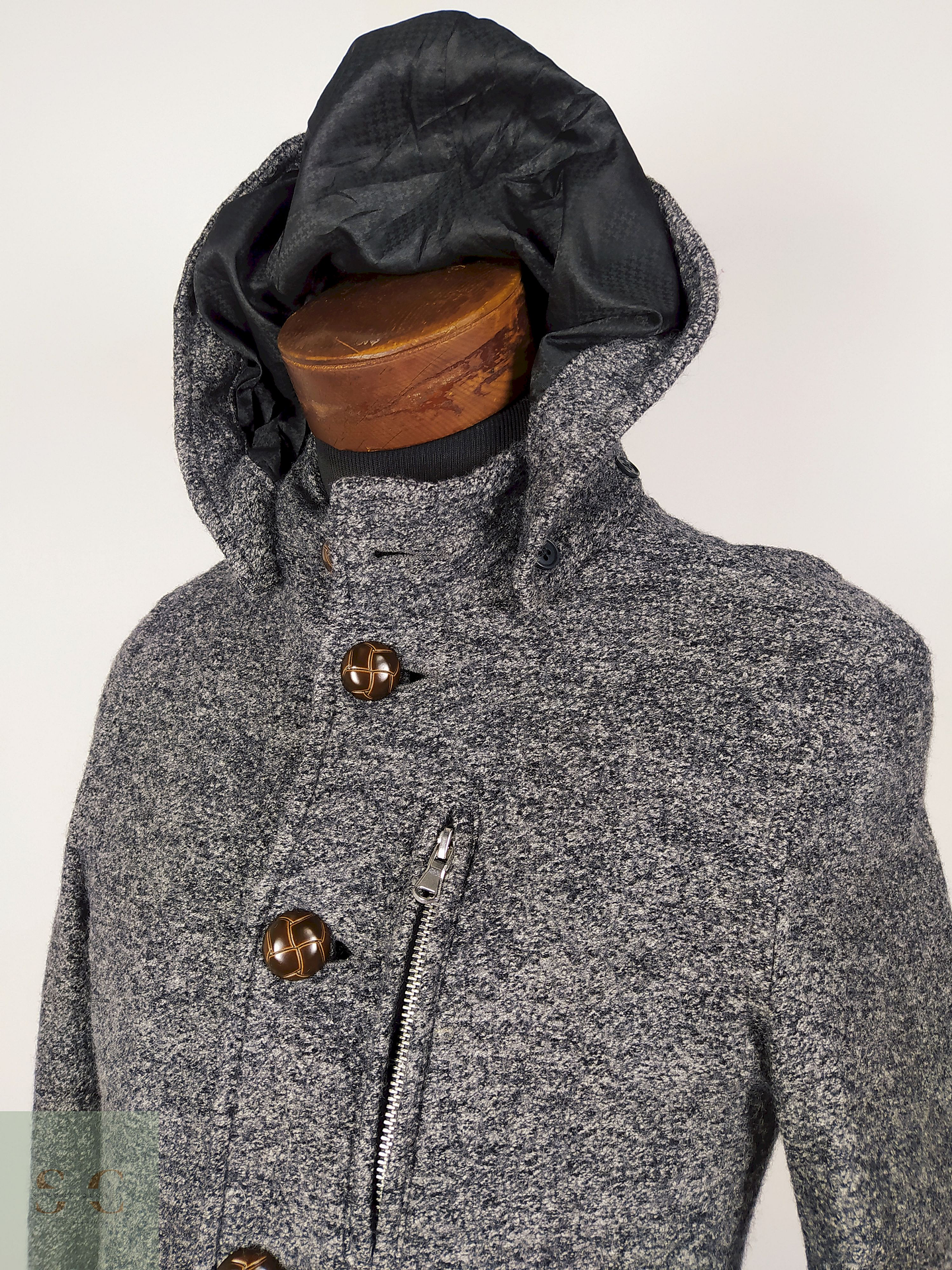 Abrigo Corto lana premium hombre Plomo TALLA XS Grand Phase - AP246 3