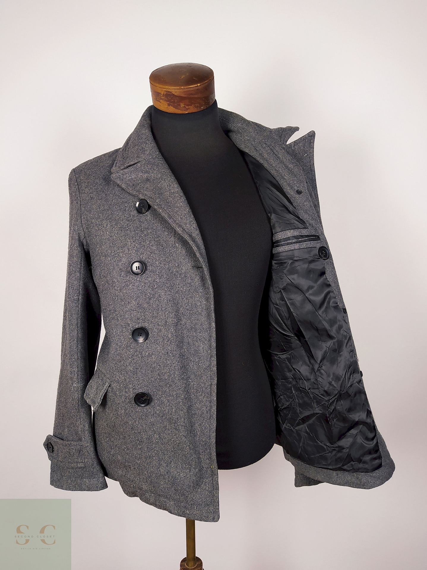 Abrigo Marinero lana hombre Plomo TALLA S - AP338 4