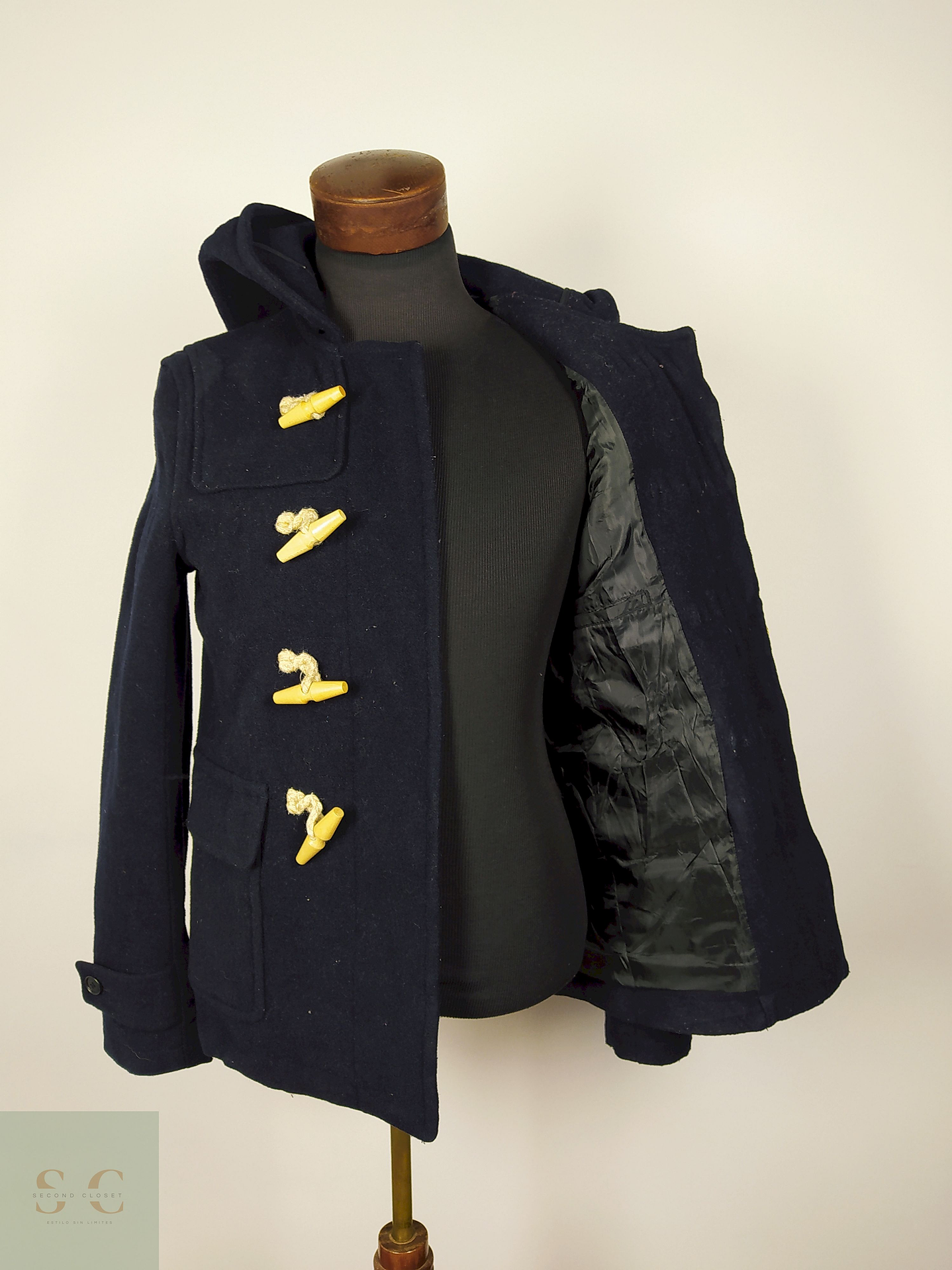 Abrigo Montgomery lana hombre premium AZUL Talla S MONTGOMERY - AP295 4