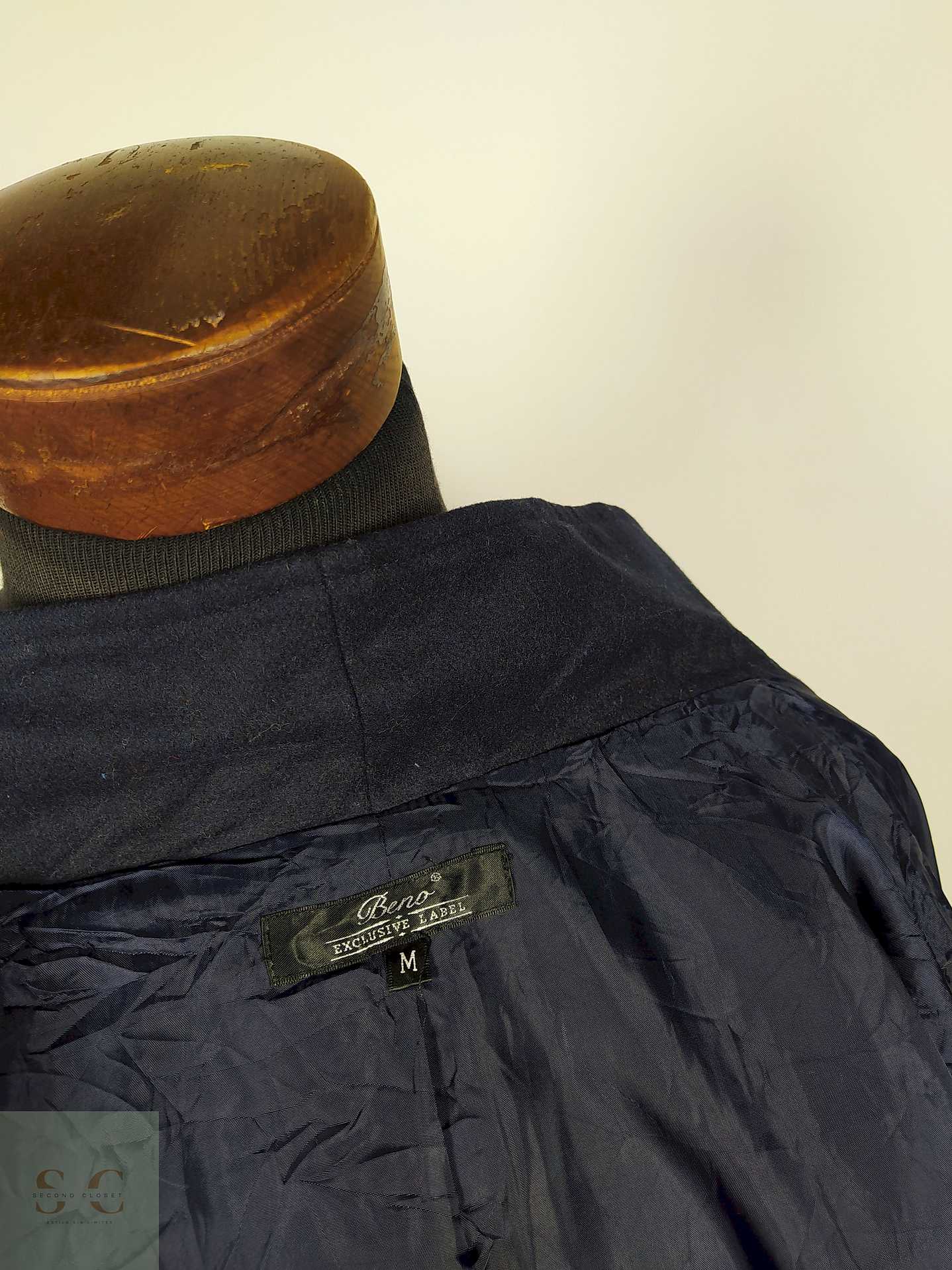 Abrigo hombre moderno azul juvenil TALLA XS Beno Exclusive Label - AP291 5