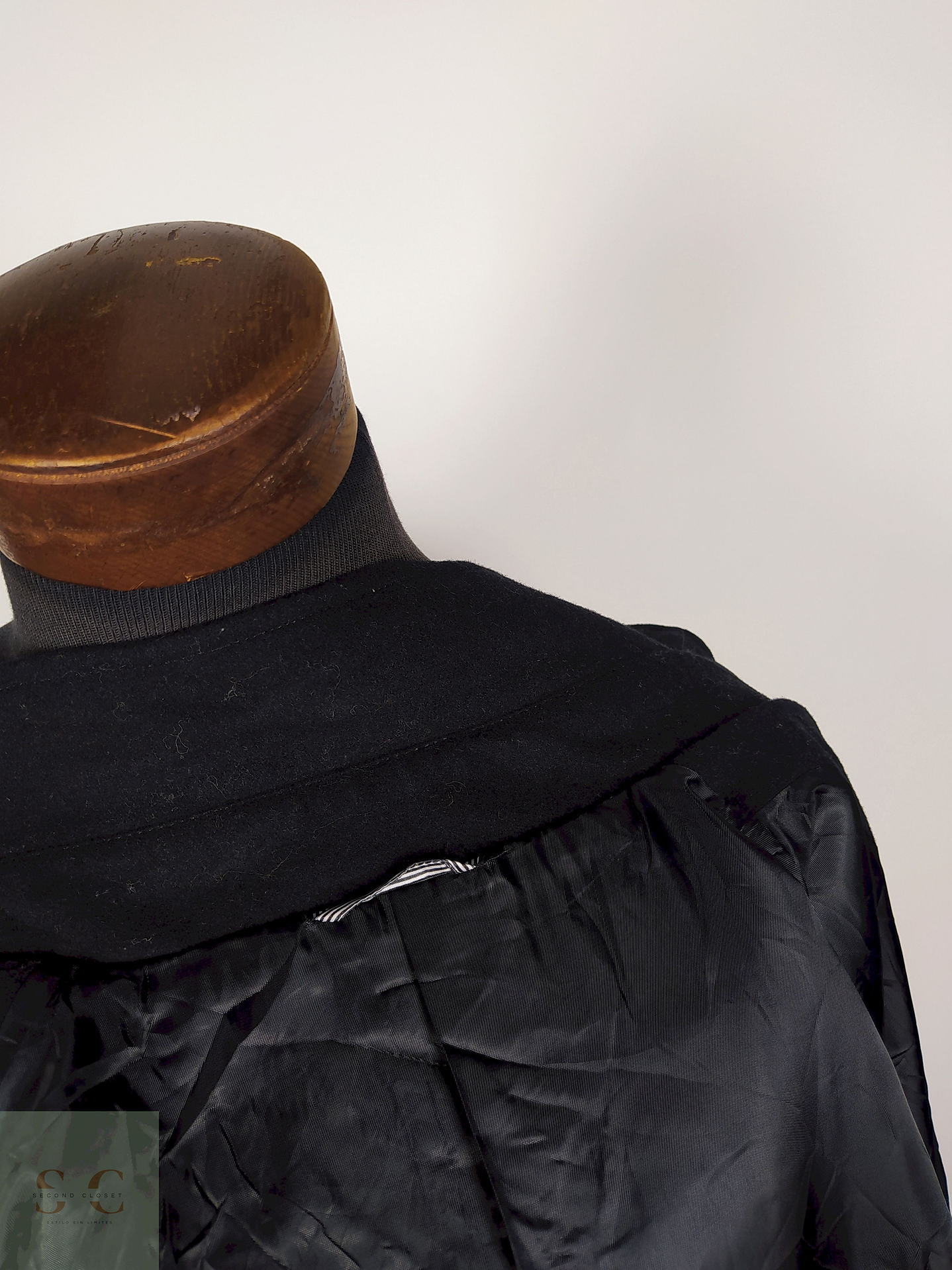 Abrigo lana hombre premium negro TALLA S TAKAIQ - AP292 5