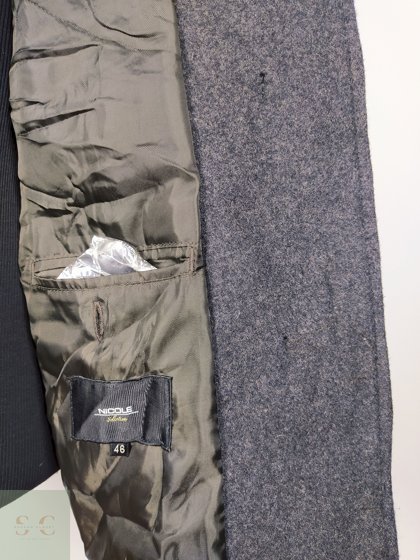 Abrigo mujer Montgomery lana premium Plomo TALLA SM Nicole - AP341 5