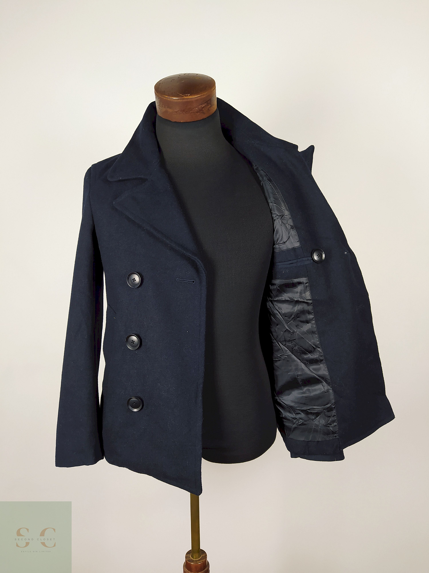 Abrigo Marinero lana hombre premium Azul TALLA XS Rageblue - AP249 4