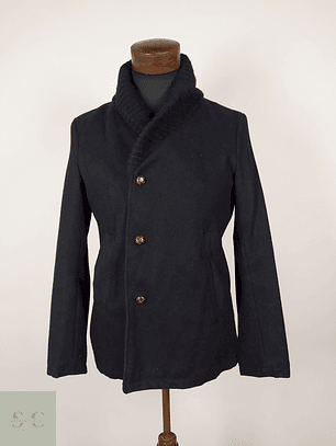 Abrigo lana hombre premium Azul Oscuro TALLA S Rageblue - AP251