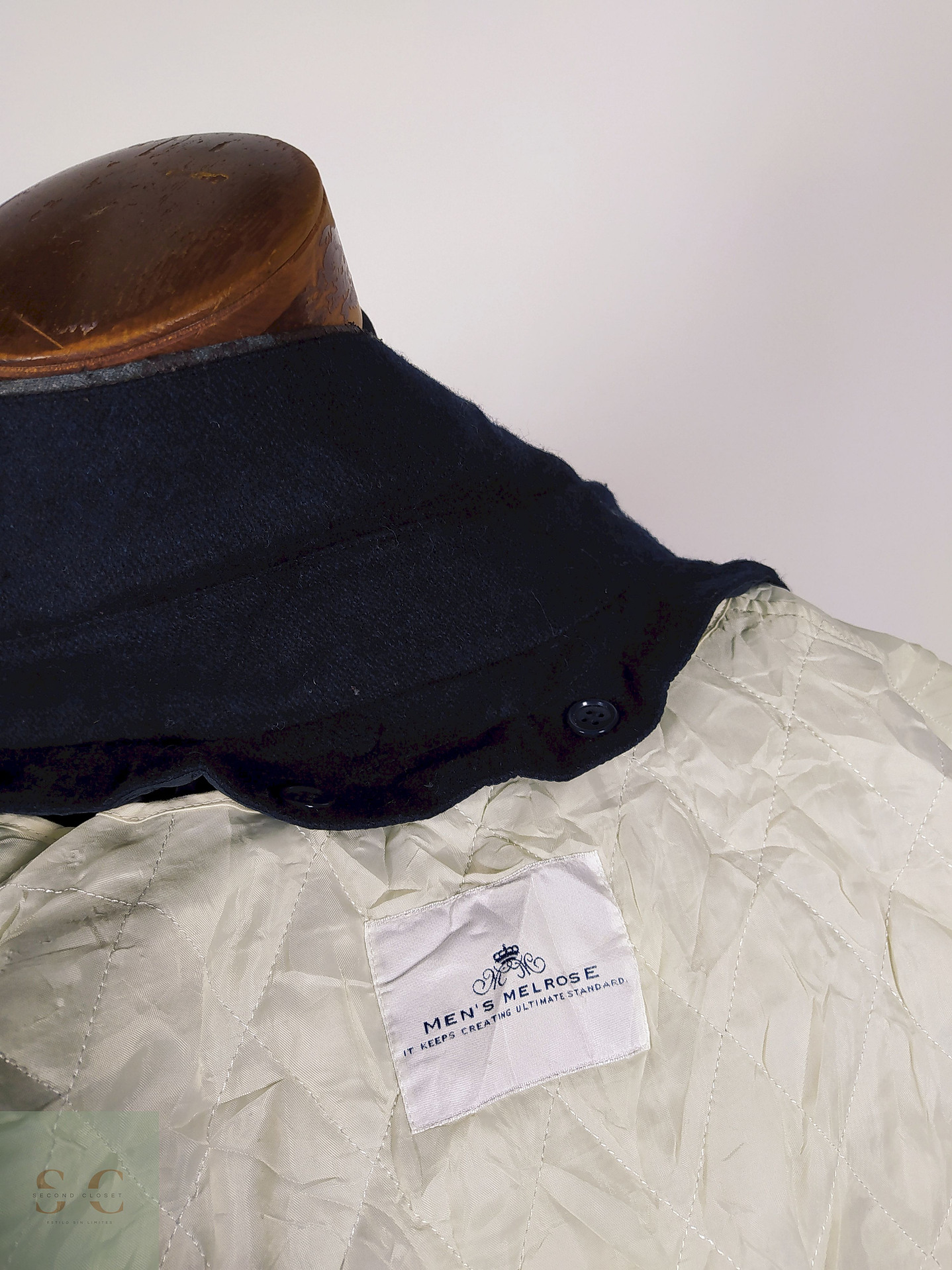 Abrigo lana hombre premium Azul TALLA XS Men's Melrose - AP248 5