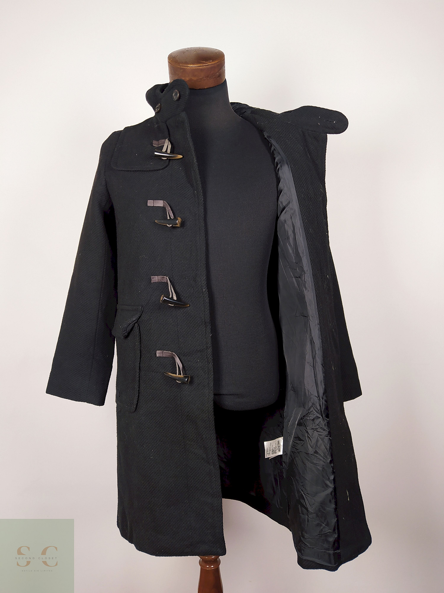 Abrigo Montgomery negro TALLA XS/S AMERICAN HOLIC - AP300 4