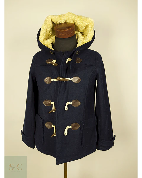 Abrigo mujer Montgomery lana AZUL Talla SM CLEF DE SOL 