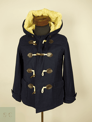 Abrigo mujer Montgomery lana AZUL Talla S CLEF DE SOL - AP317