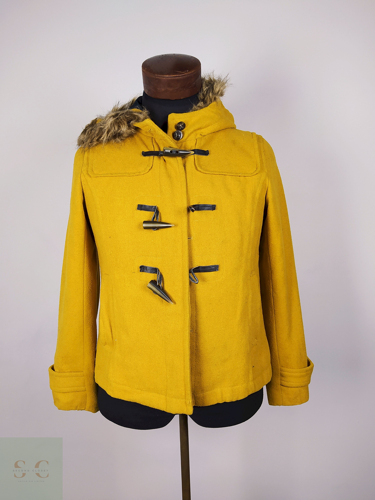 Abrigo Montgomery lana premium mujer AMARILLO TALLA XS EARTH - AP313 1