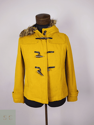 Abrigo Montgomery lana premium mujer AMARILLO TALLA XS EARTH - AP313