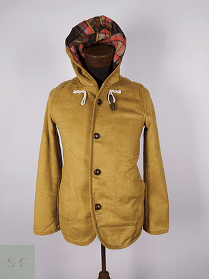 Abrigo lana mujer Camel premium TALLA SM Rapua - AP261