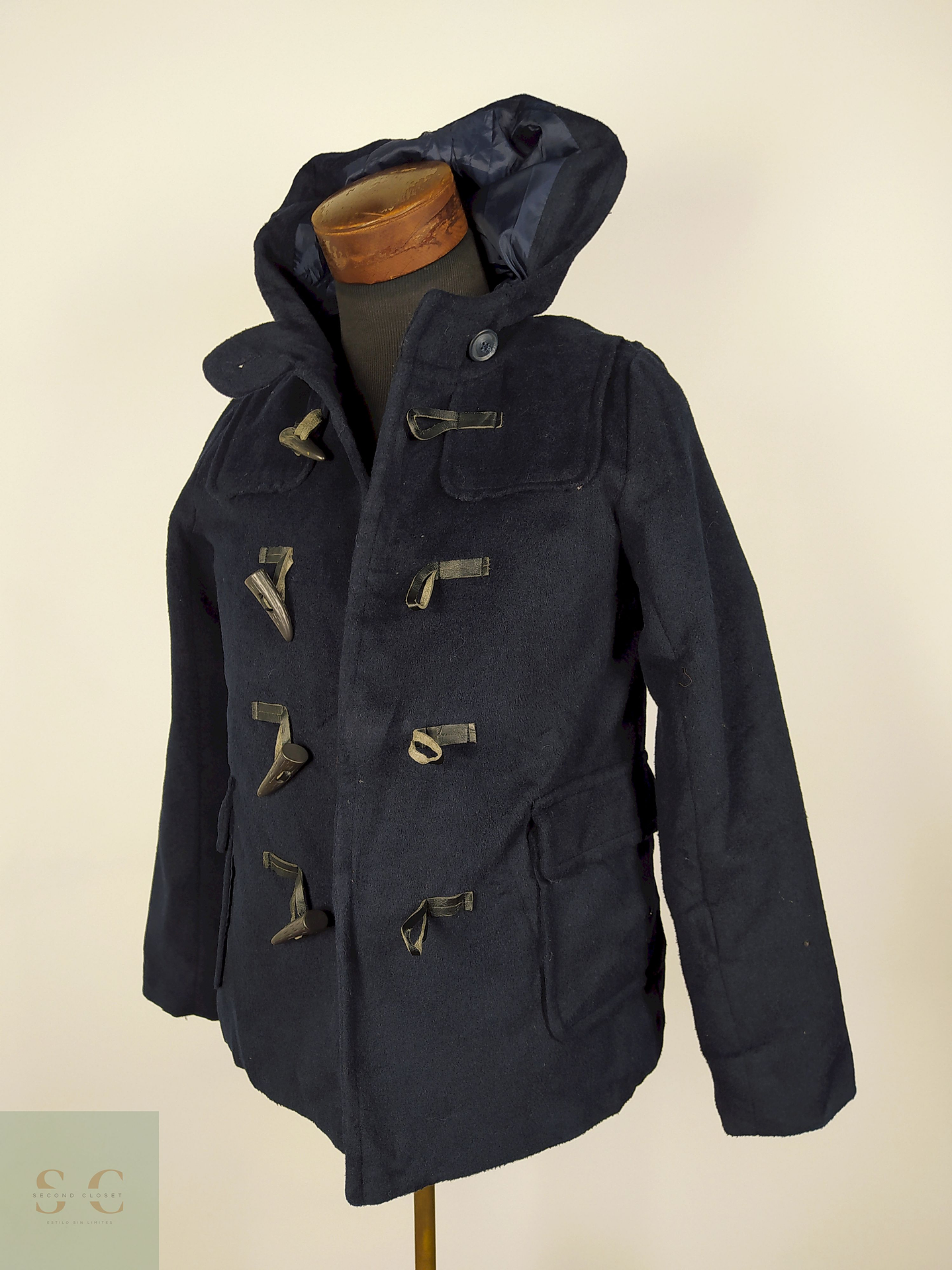 Abrigo Montgomery lana AZUL Talla XS/S CHOCOL - AP316 2