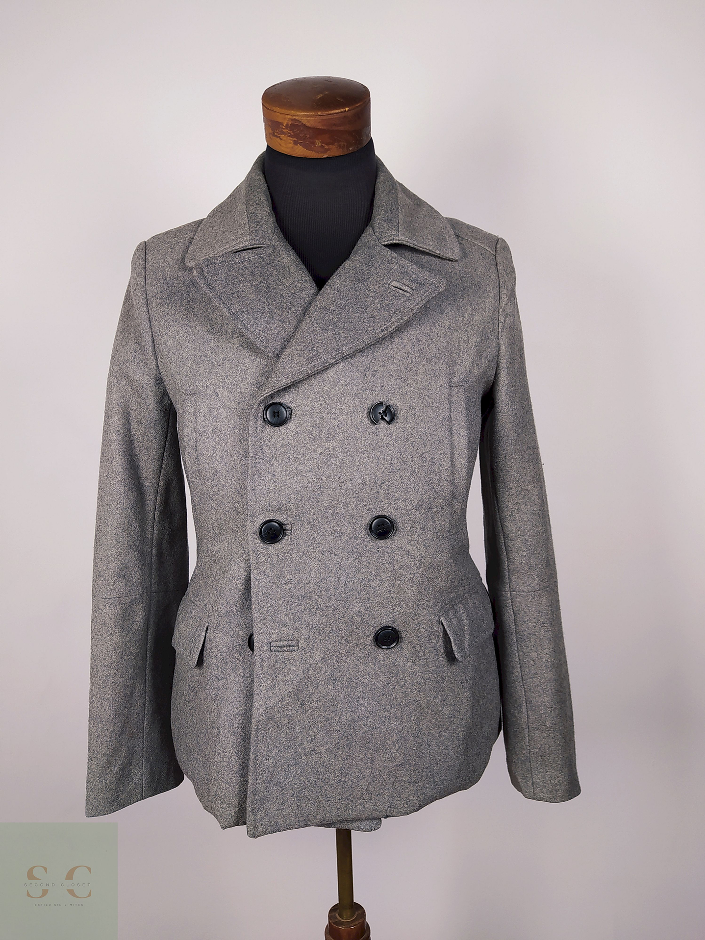 Abrigo marinero lana Talla XS H&M - AP321 1