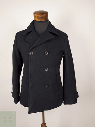 Abrigo marinero lana negro Talla S RAGEBLUE - AP322