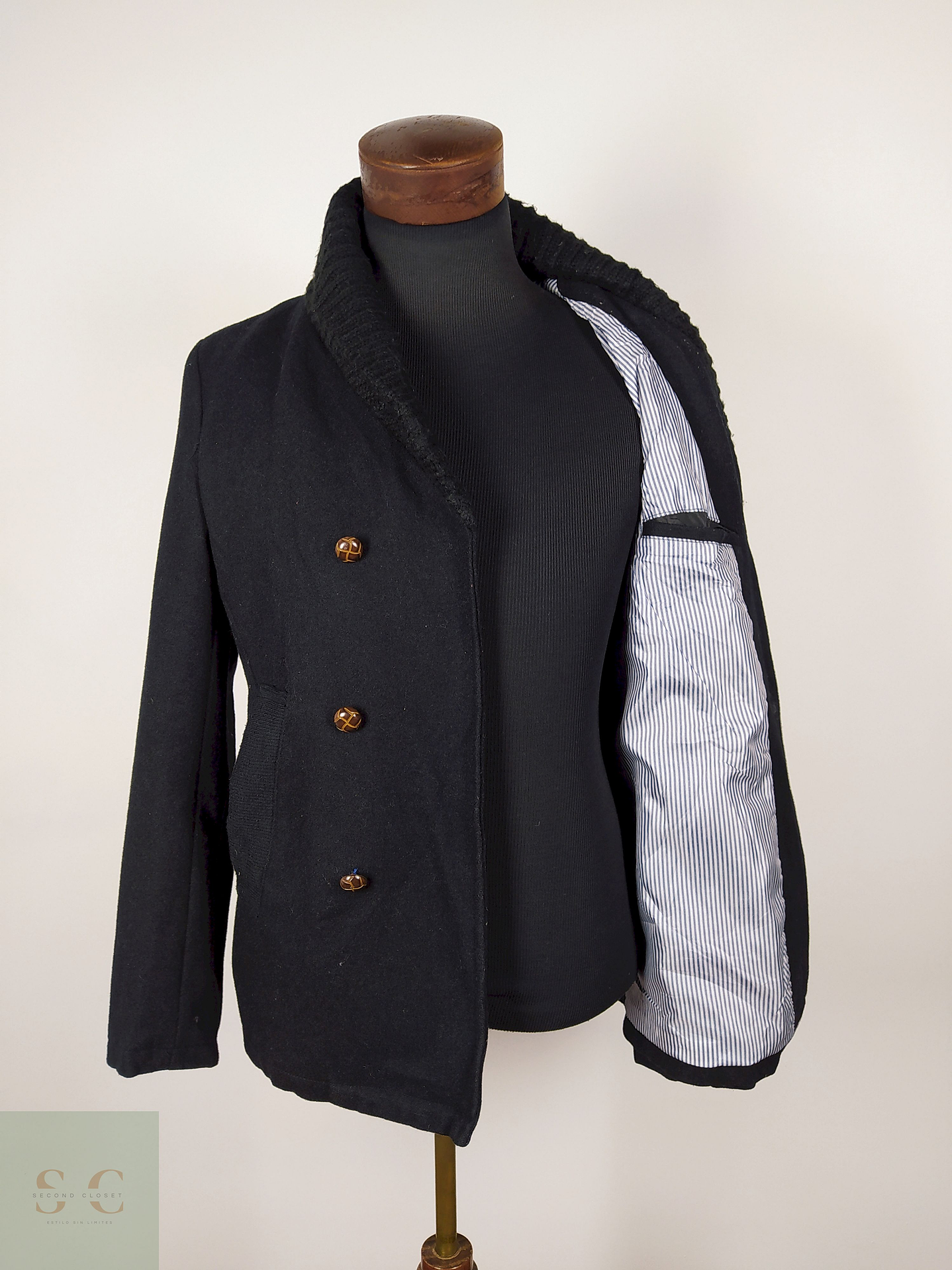 Abrigo lana hombre premium Azul Oscuro TALLA S Rageblue - AP251 4