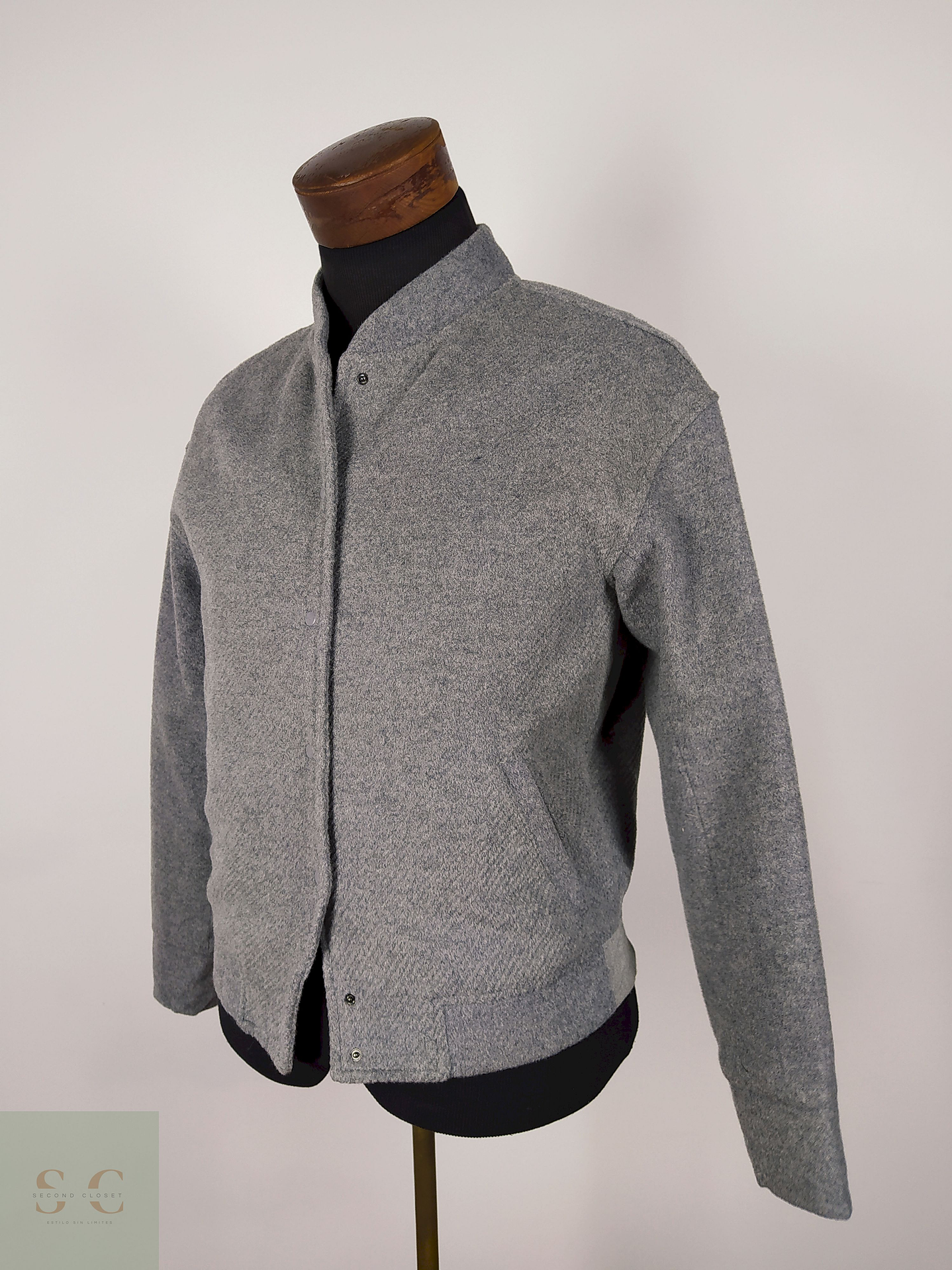 Chaqueta Corta lana mujer premium Gris TALLA M Le Ciel Bleu - AP262 2